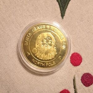 Santa Claus Wishing Coin - Gold